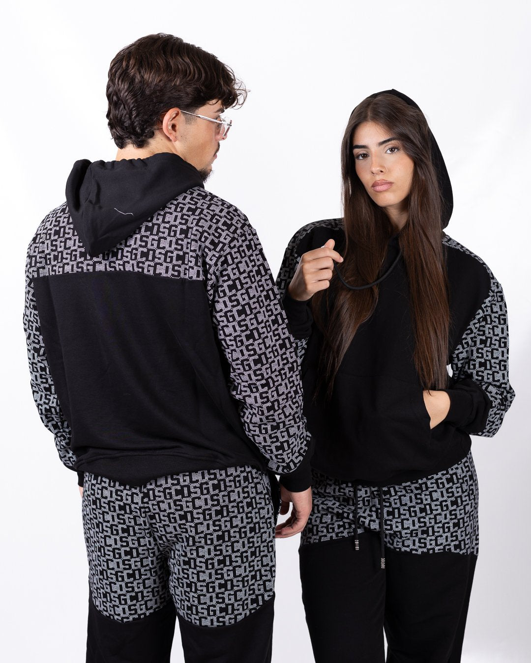 Felpa GCDS con cappuccio "Logo Monogram"