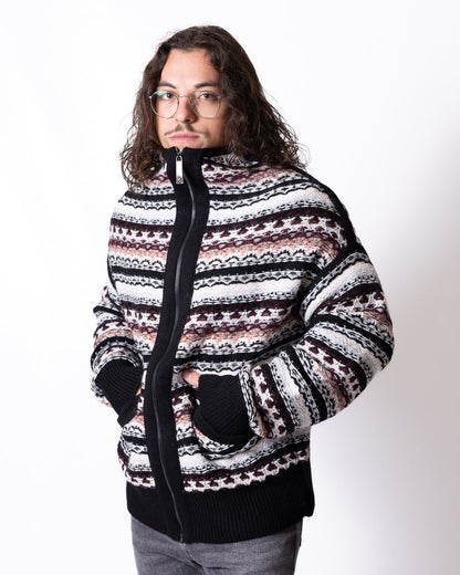 Maglia John Richmond full zip in lana