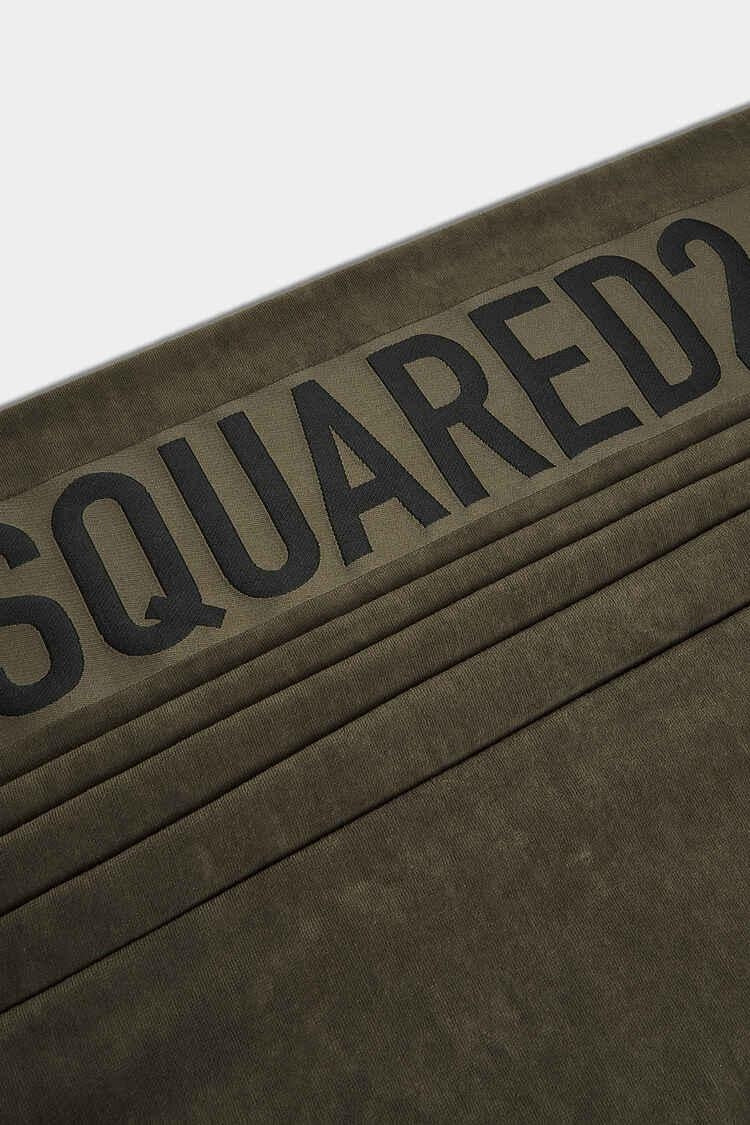 Telo mare Dsquared2 in spugna con logo a contrasto