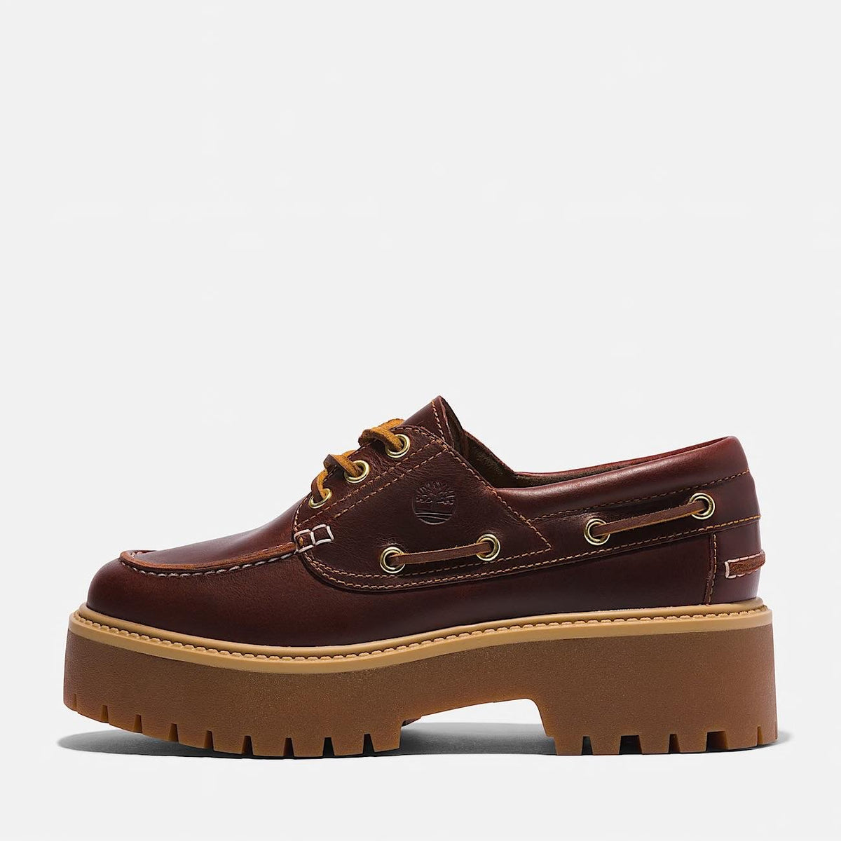 Scarpa Timberland da barca con plateau stone street