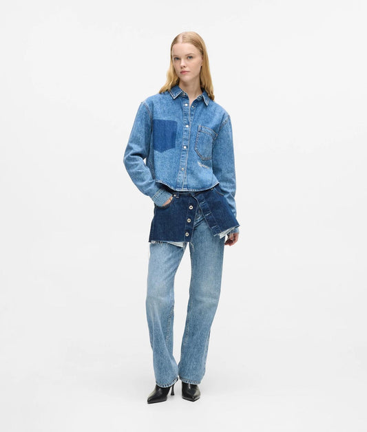 Jeans Karl Lagerfeld Jeans straight con minigonna donna