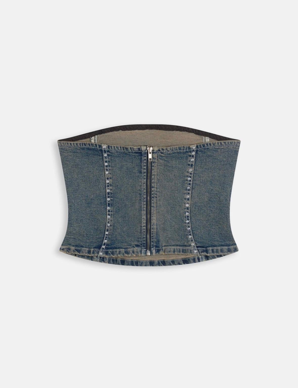 Top Juicy Couture con logo e borchie