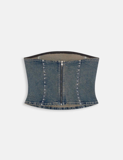 Top Juicy Couture con logo e borchie