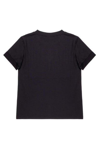 T-Shirt Nenette con strass multicolor donna