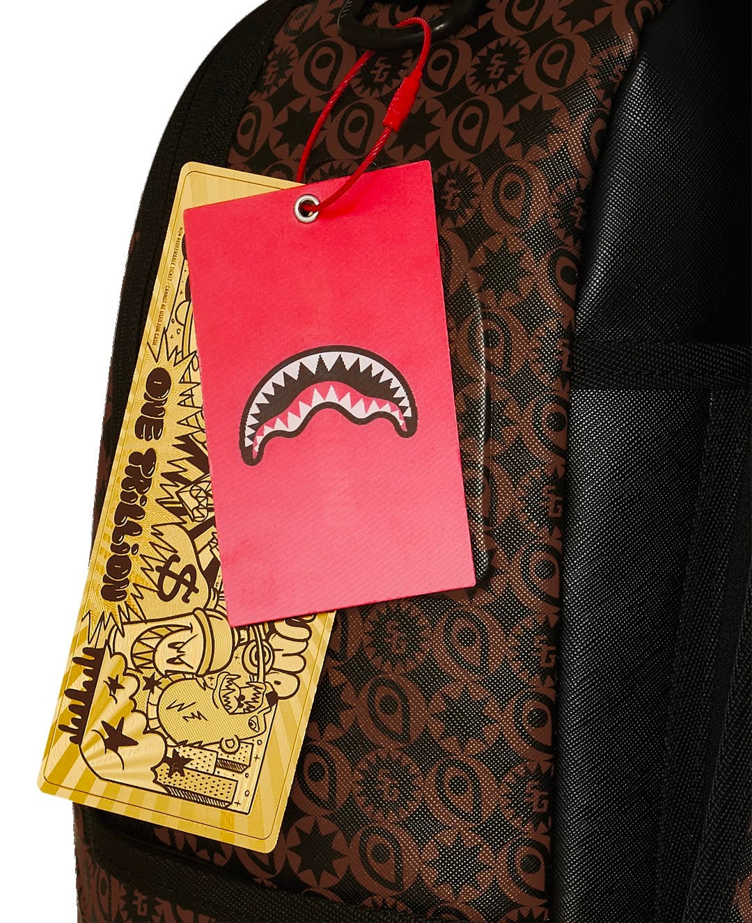 Zaino Sprayground marrone SHARKS SOUTH OF FRANCE BACKPACK