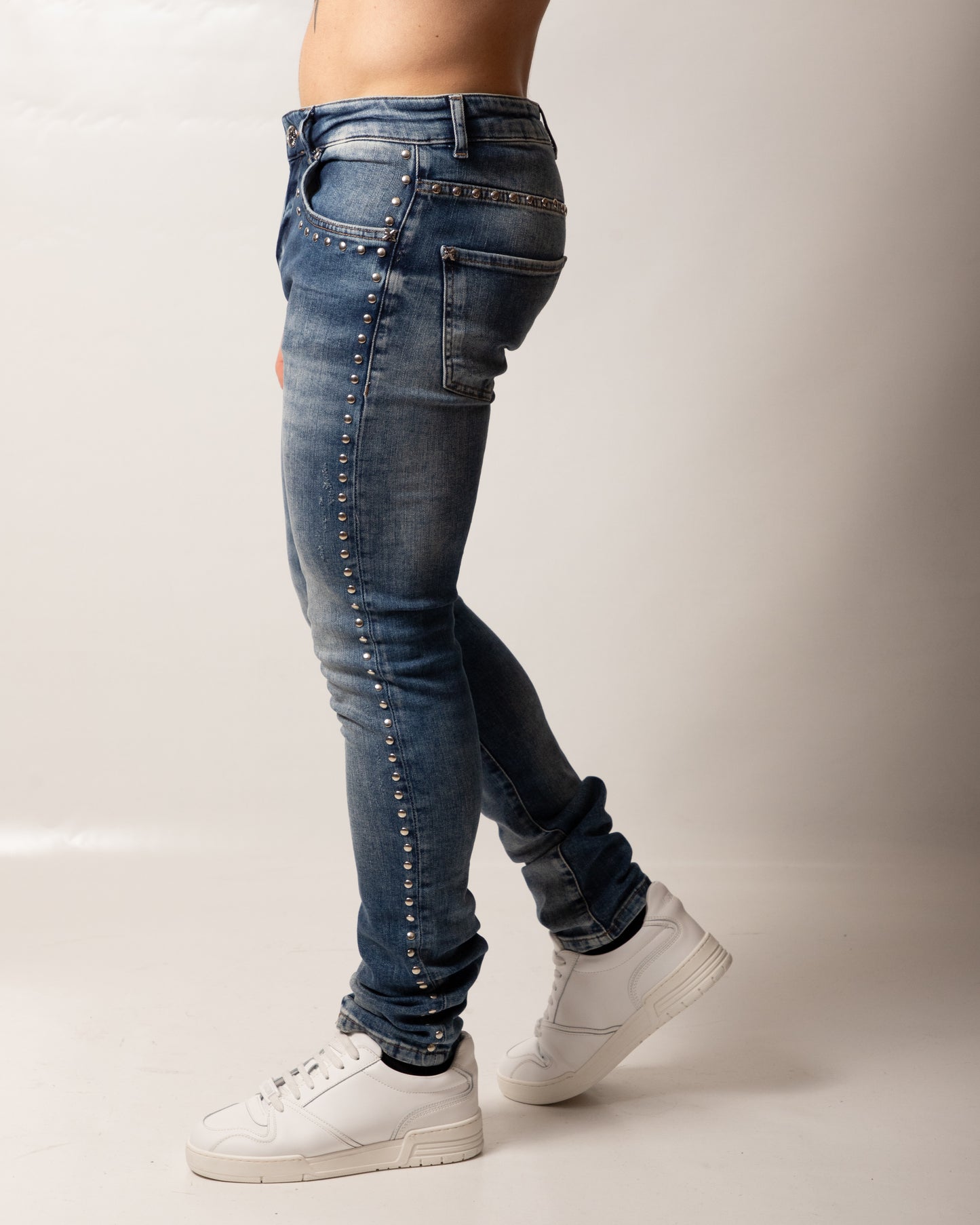 Jeans Richmond X slim con borchie uomo