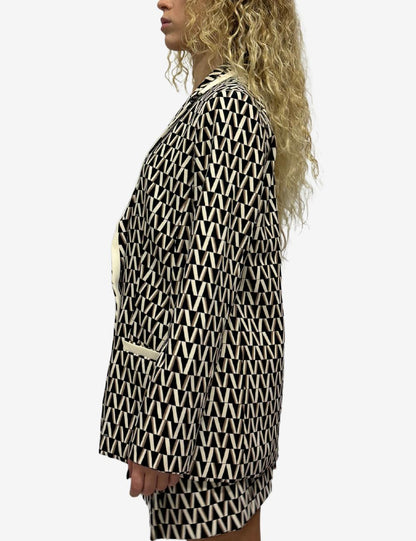 Giacca blazer Nenette con grafica "Logomania" donna