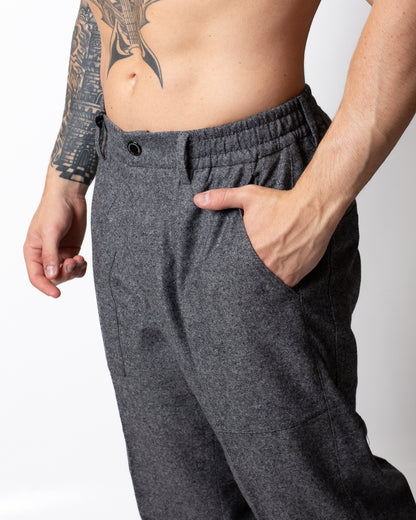 Pantalone Daniele Alessandrini in misto lana uomo