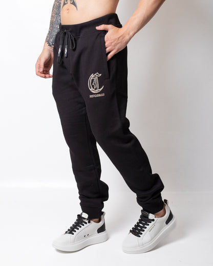 Pantalone Just Cavalli in felpa con logo stampato uomo