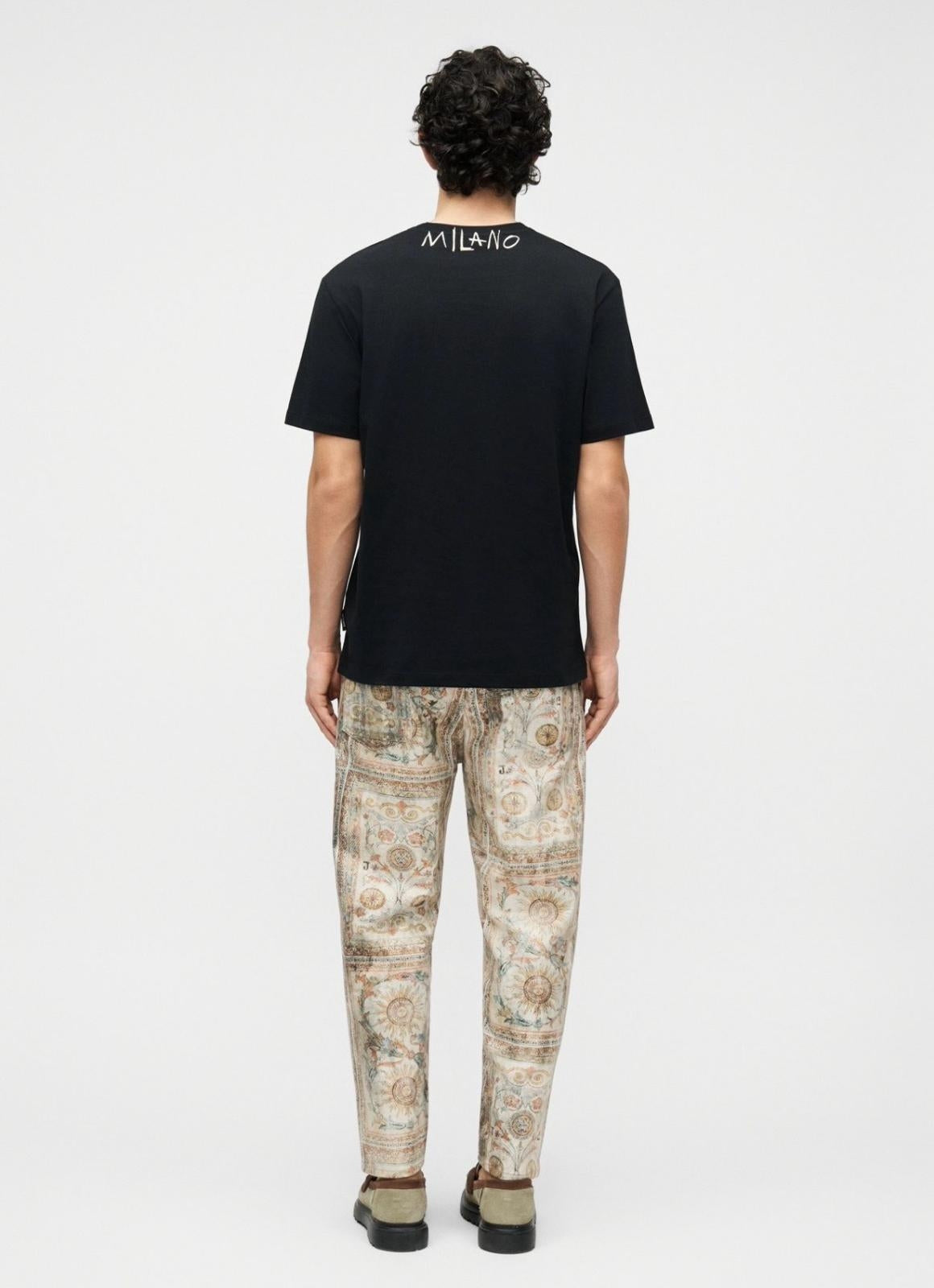 T-Shirt Just Cavalli girocollo con logo sul collo uomo