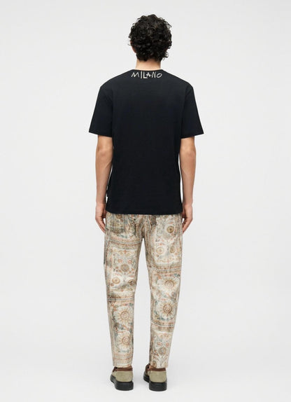 T-Shirt Just Cavalli girocollo con logo sul collo uomo