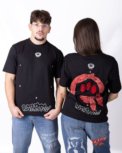 T-shirt Barrow con stampa, pietre e paillettes decorative "Jewl Edition"