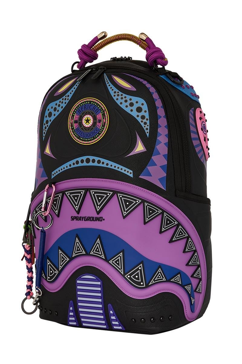 Zaino Sprayground nero A.I purple wonderland backpack