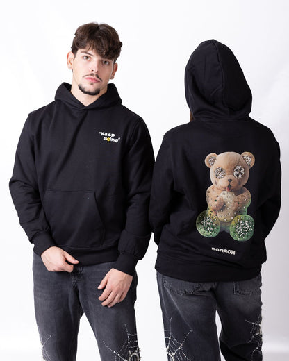 Felpa Barrow con stampa "Teddy" e pietre decorative "Jewl Edition"
