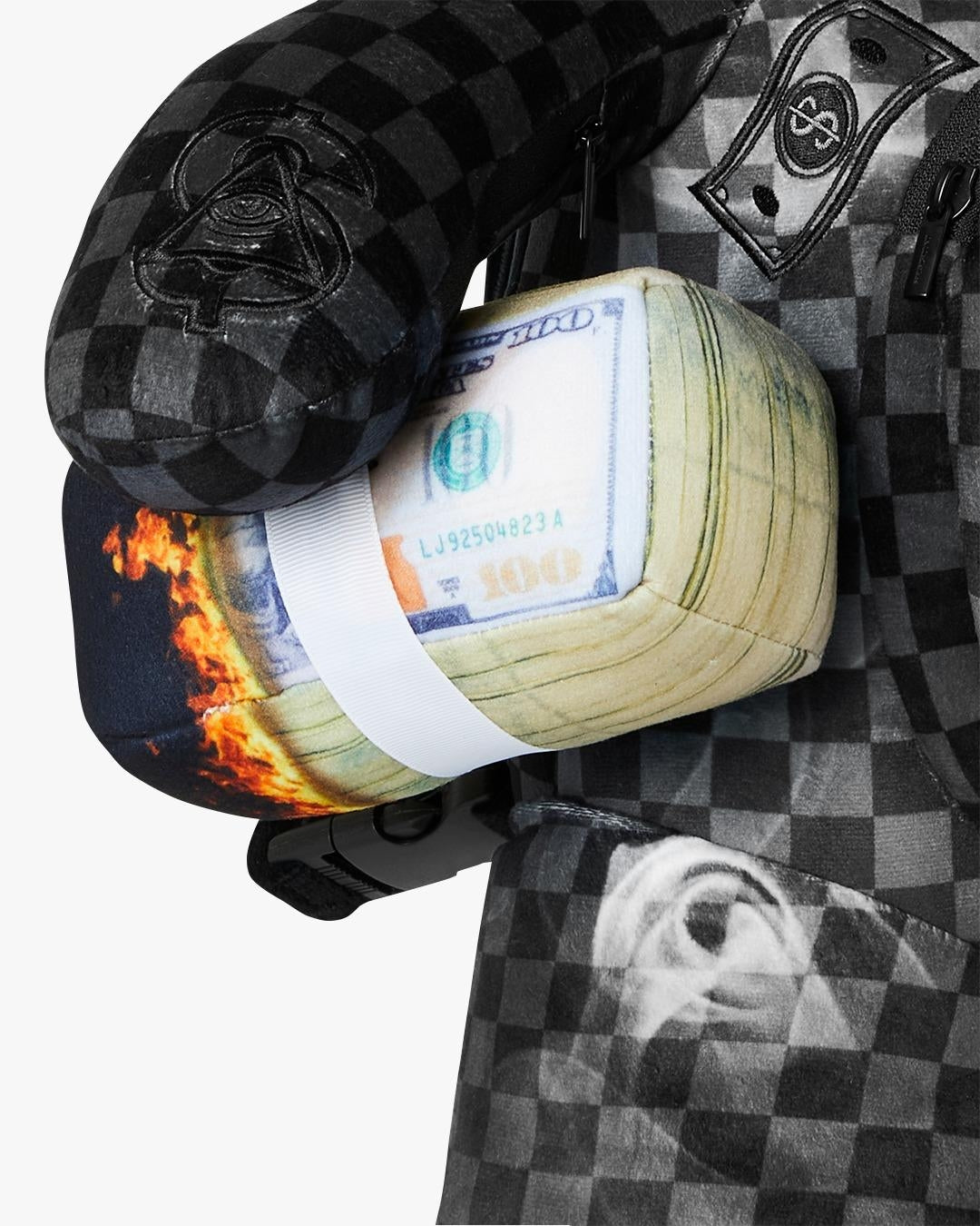 Zaino Sprayground orsetto nero "SIP N’ SMOKE MONEYBEAR BACKPACK"