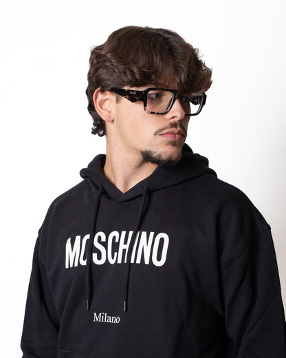 Felpa Moschino con cappuccio e logo basic