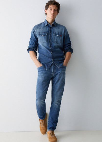 Camicia Liu Jo regular in denim uomo