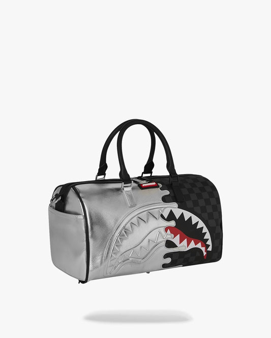 Borsa Sprayground nero SILVER SIDE DRIP BLACK CHECK MINI DUFFLE