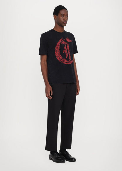 T-Shirt Just Cavalli con maxi logo animalier uomo