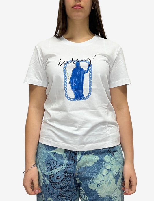 T-Shirt Iceberg con stampa Roma donna