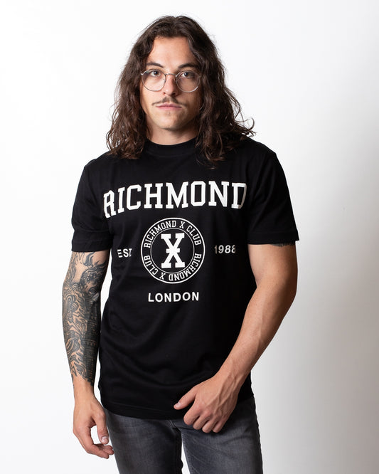 T-Shirt Richmond X con stampa "London Club" uomo