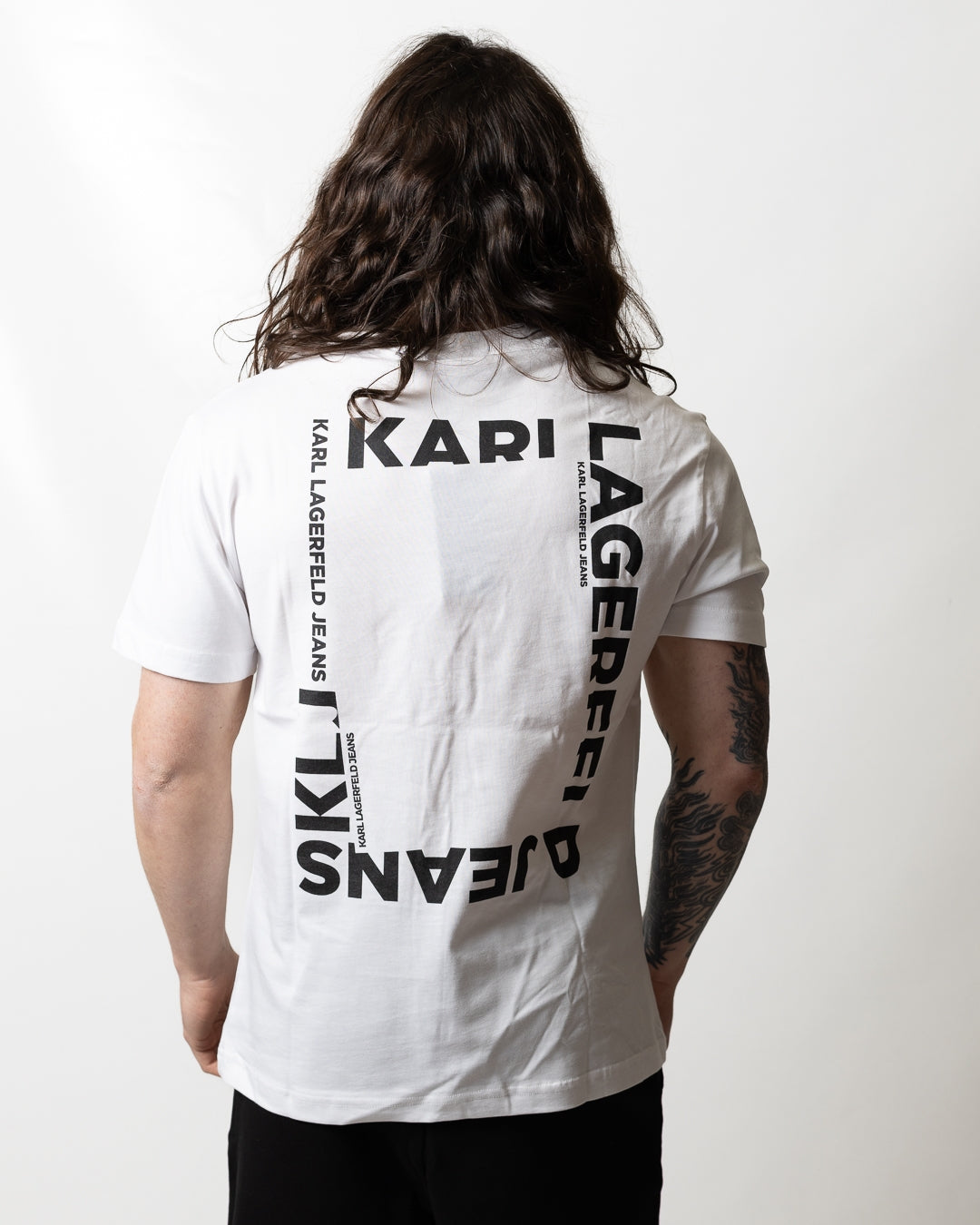 T-Shirt Karl Lagerfeld Jeans regular "Back Frame" uomo