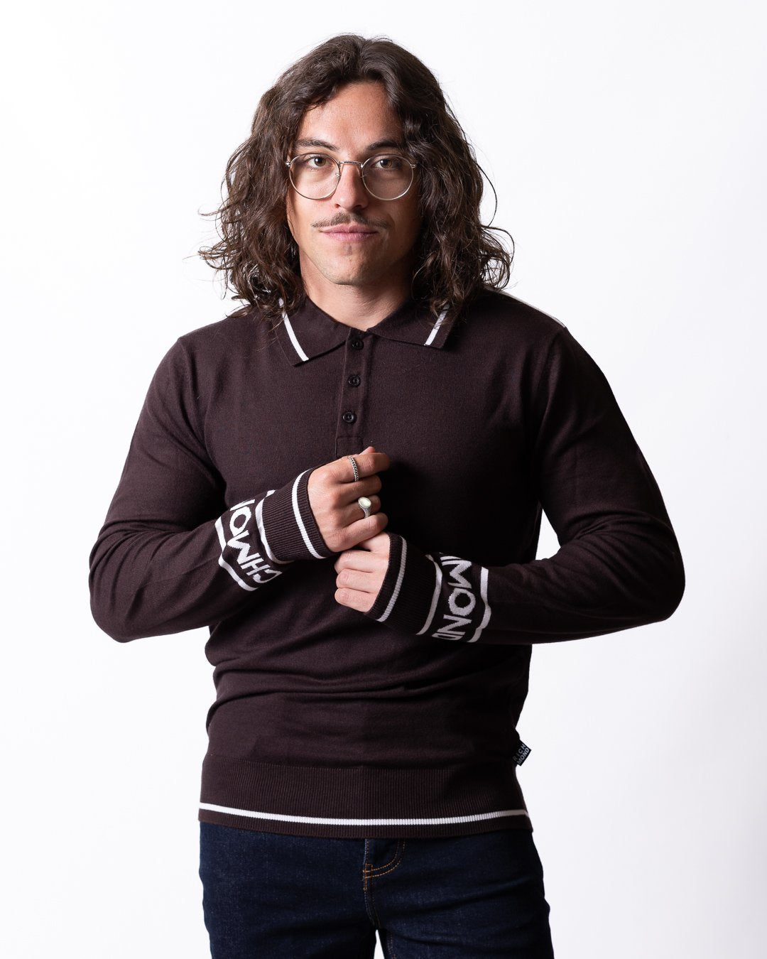 Maglia Richmond X polo con polsini logati uomo