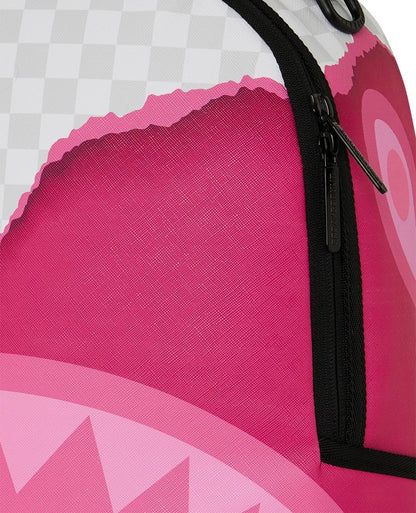 Zaino Sprayground bianco e fucsia 3D CHECK BACKPACK 