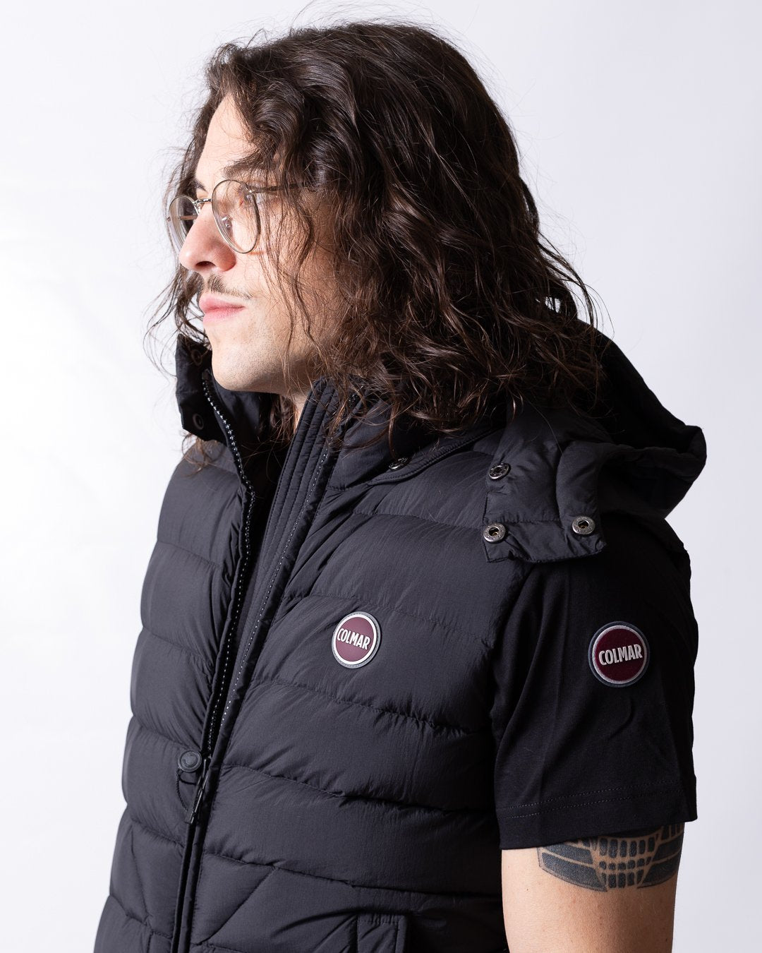 Gilet Colmar opaco con cappuccio staccabile uomo