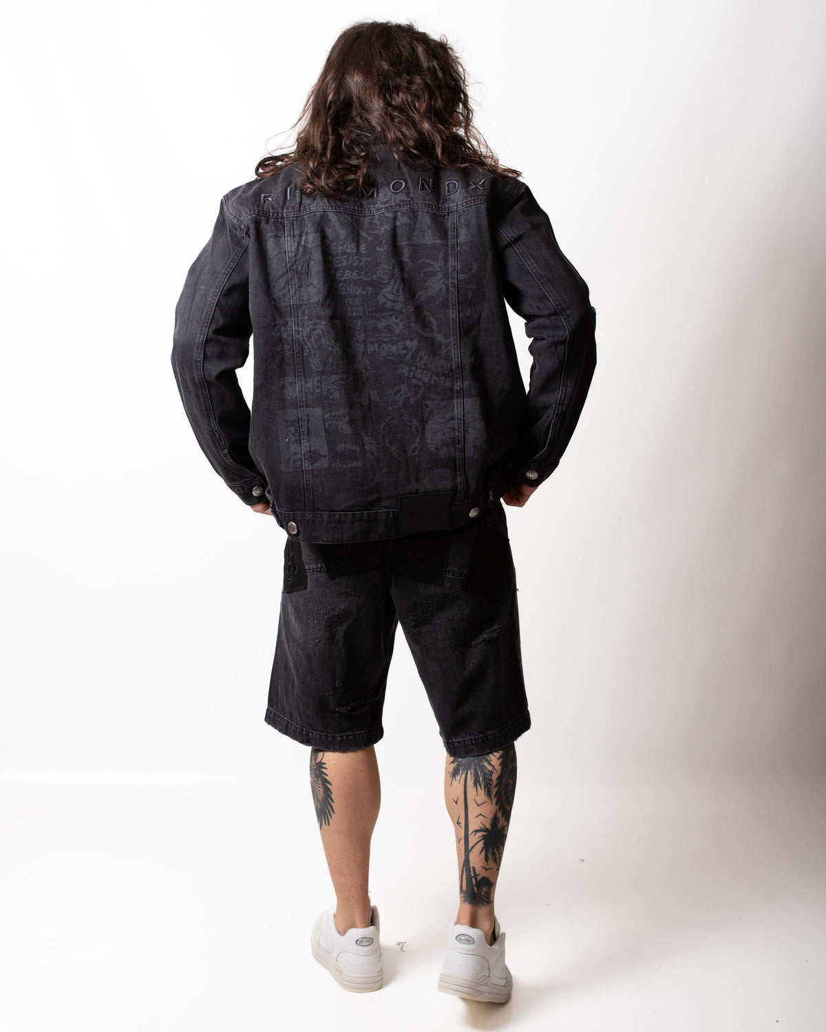 Bermuda John Richmond con logo patch uomo
