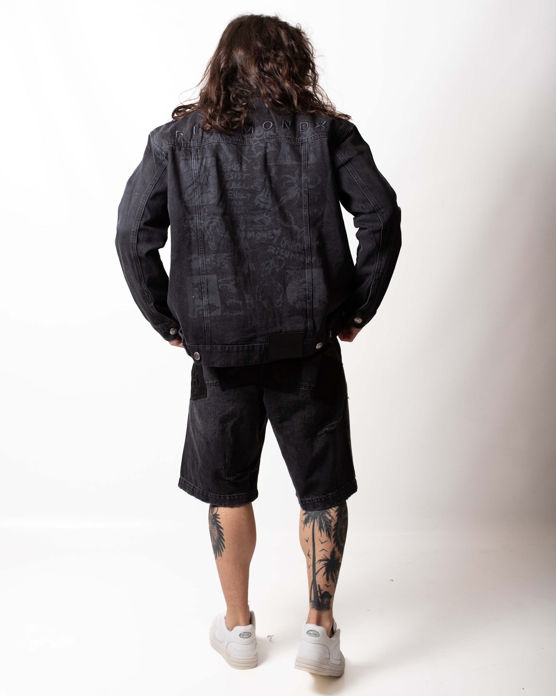 Bermuda John Richmond con logo patch uomo