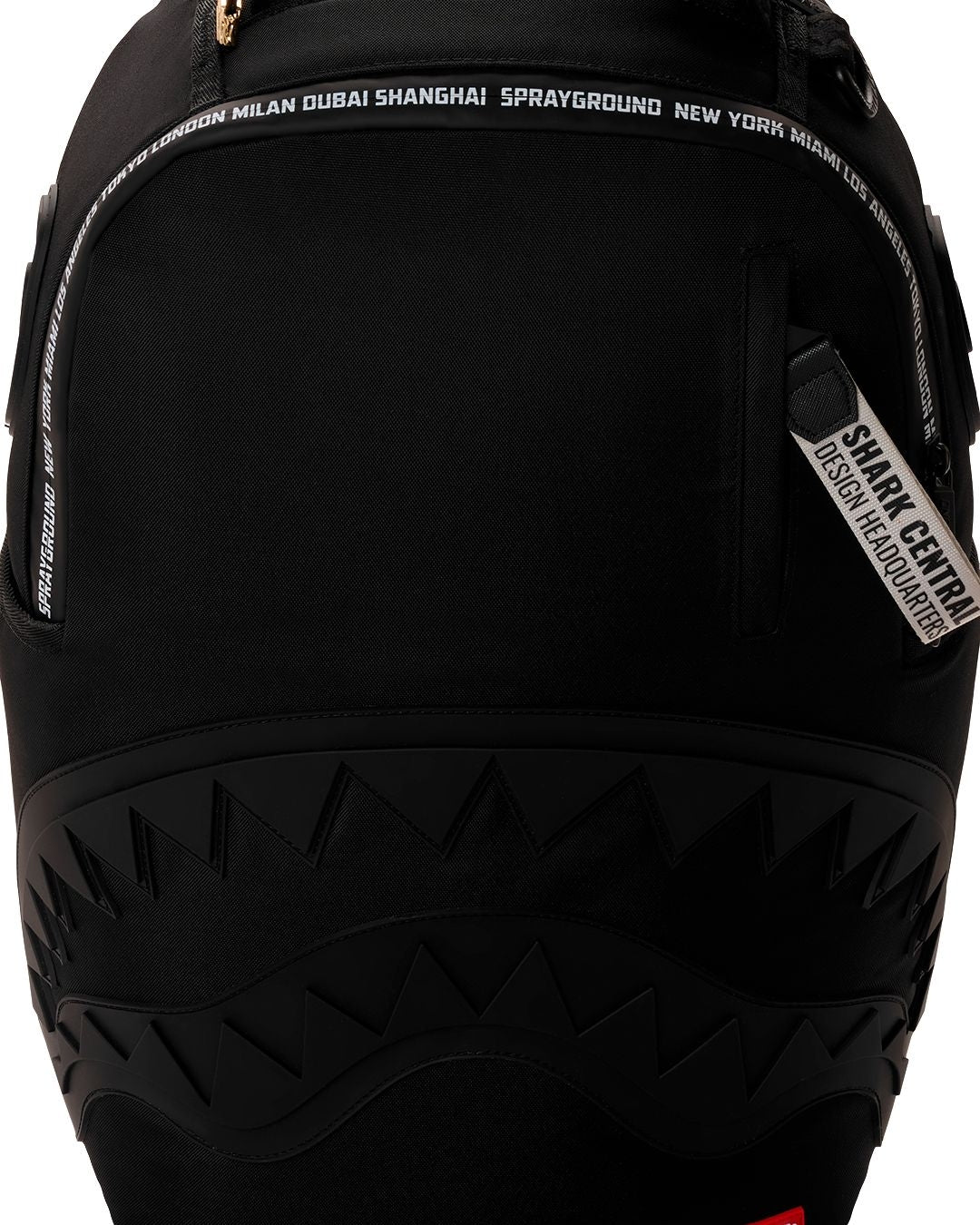 Zaino Sprayground nero SHARK CENTRAL PRINTED ZIP BACKPACK