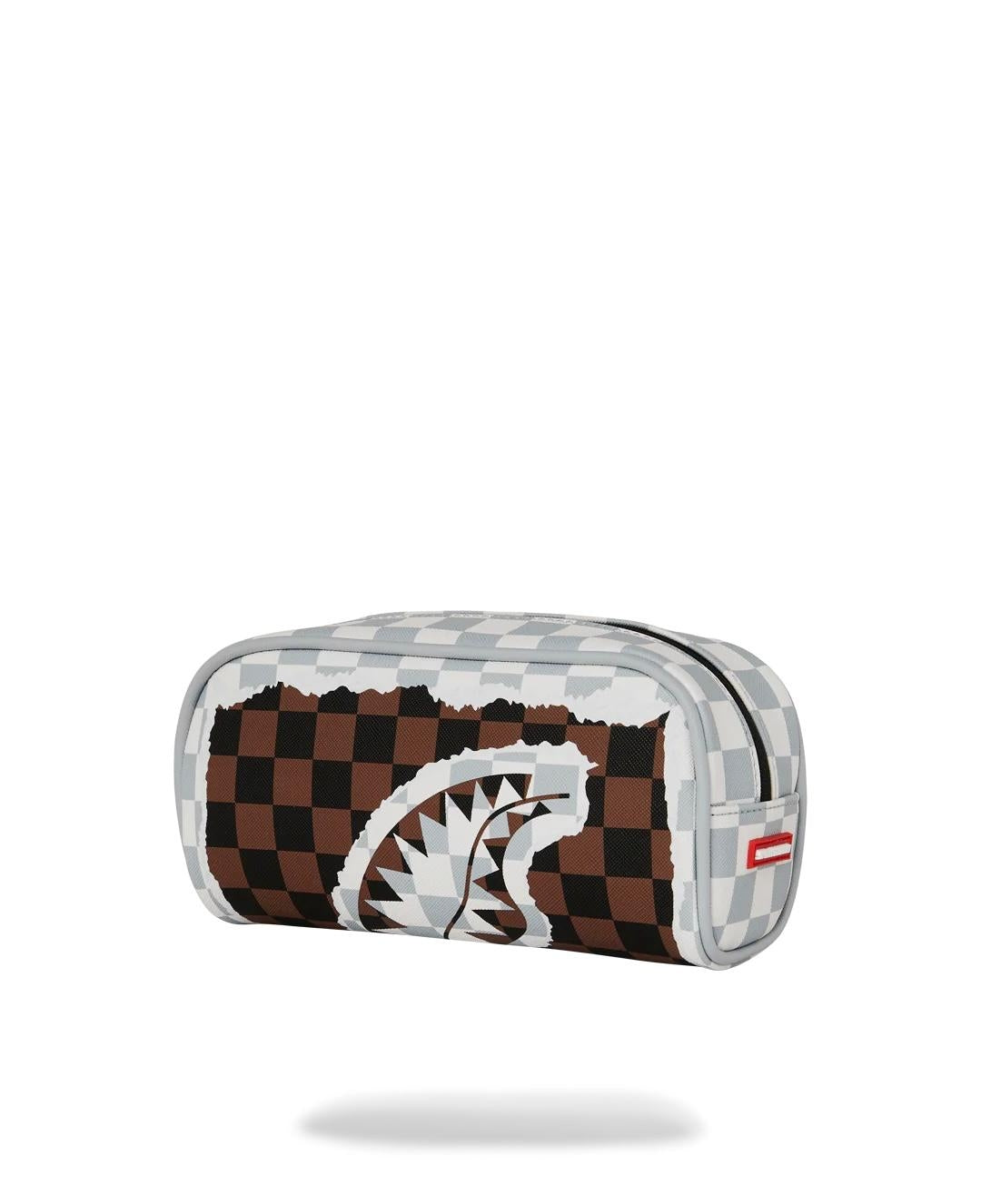 Pochette Sprayground marrone "CREAM AND BROWN TEAR CHECK POUCH"