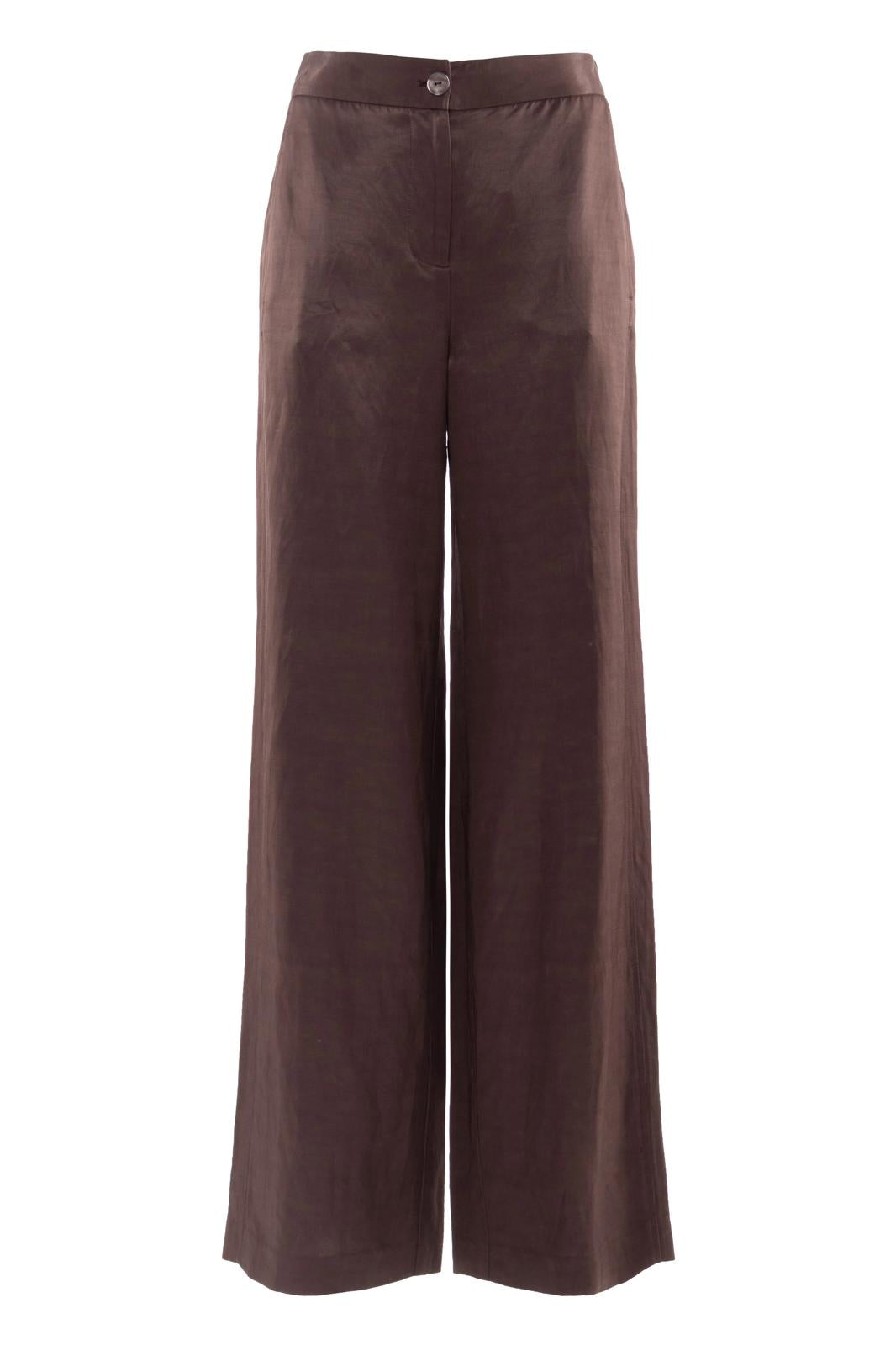 Pantalone Nenette fluido a gamba larga donna