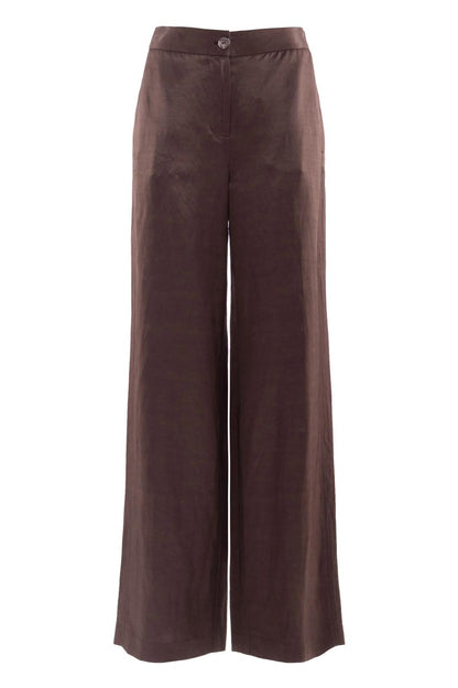 Pantalone Nenette fluido a gamba larga donna
