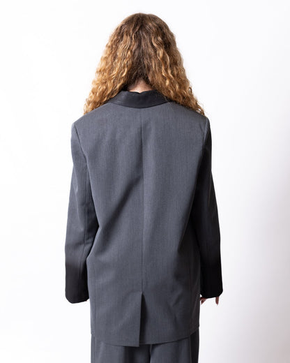 Giacca Just Cavalli monopetto con dettaglio sfumatura e piercing oro "JC"