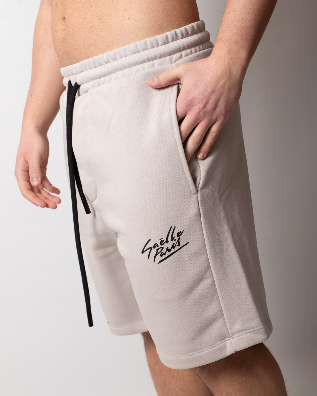 Bermuda Gaelle "Basket" in felpa con logo signature uomo