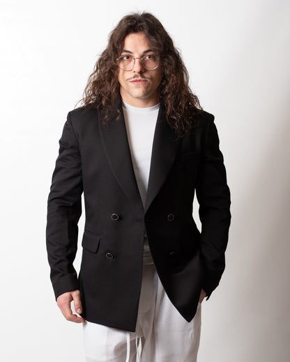 Giacca blazer Gaelle doppiopetto in poliviscosa uomo