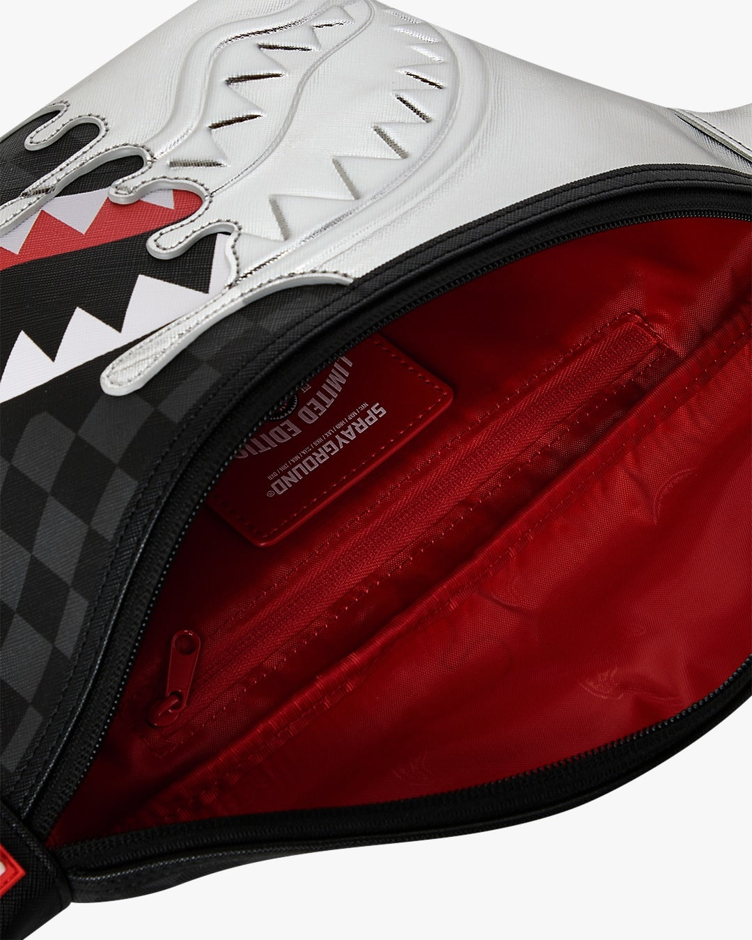 Marsupio Sprayground nero SILVER SIDE DRIP BLACK CHECK SAVVY CROSSBODY