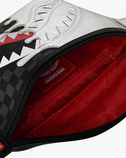 Marsupio Sprayground nero SILVER SIDE DRIP BLACK CHECK SAVVY CROSSBODY