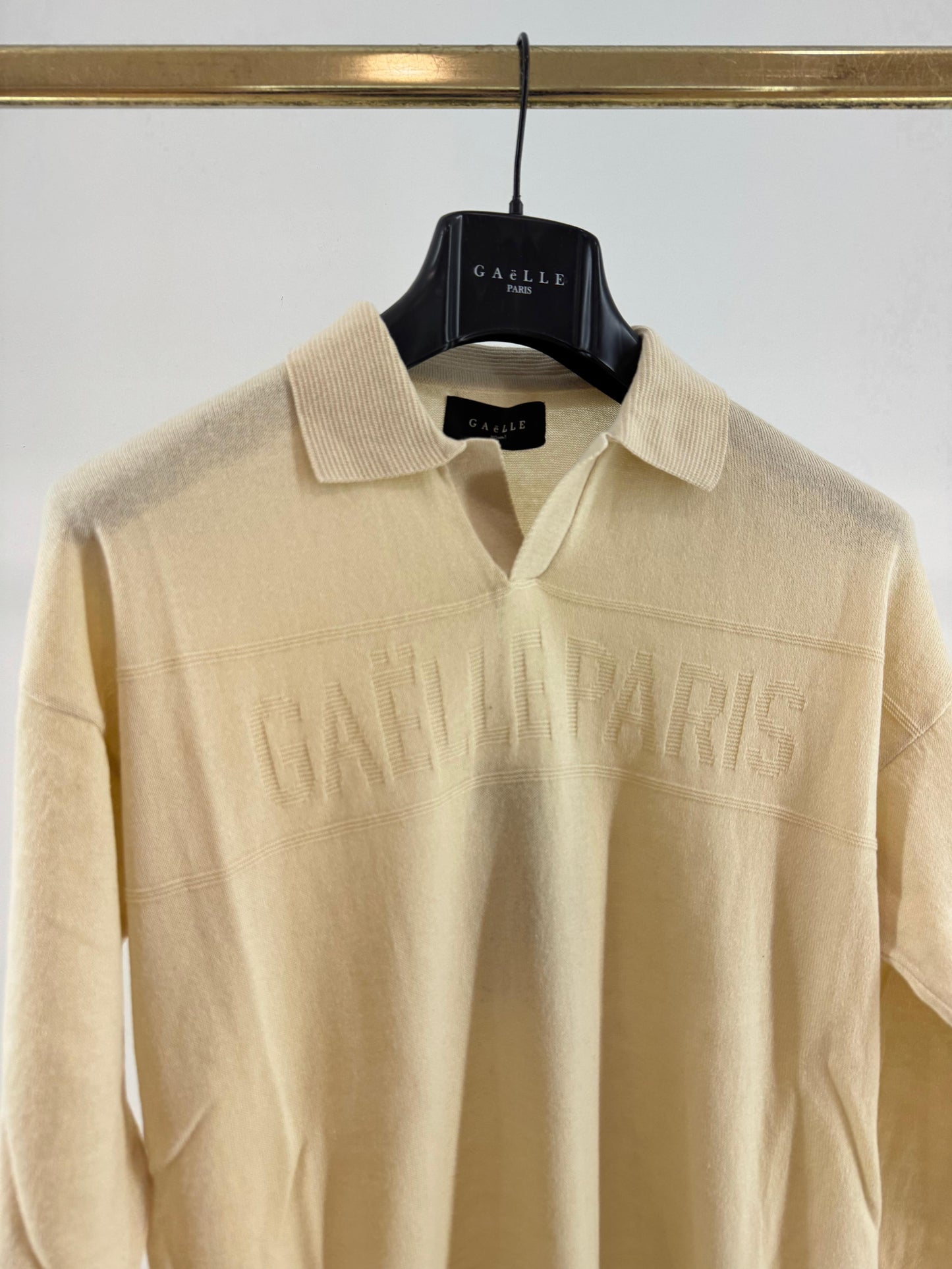 Maglia Gaelle polo con logo jacquard uomo