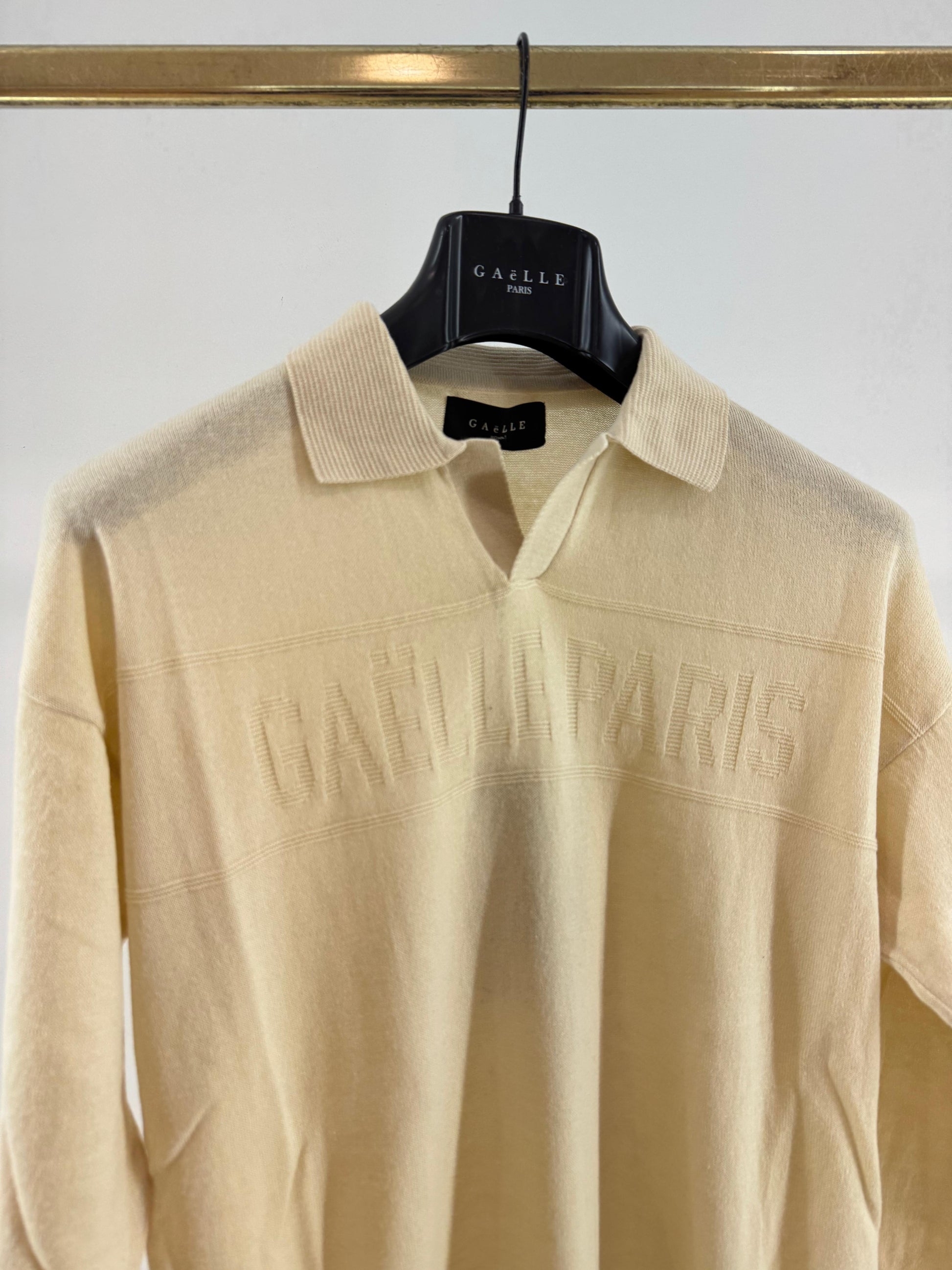 Maglia Gaelle polo con logo jacquard uomo