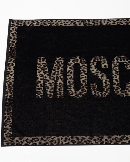 Telo mare Moschino Swim con logo animalier