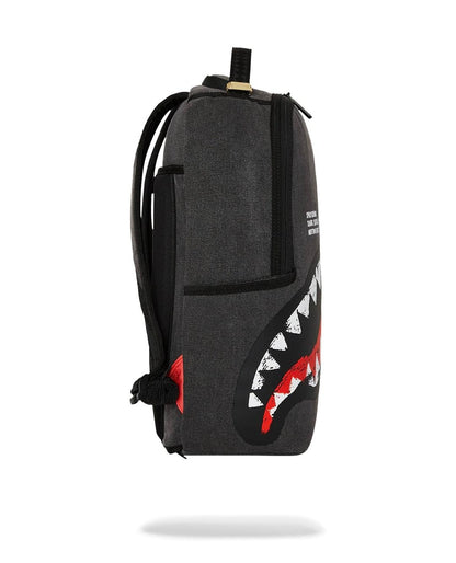 Zaino Sprayground nero Shark central painted dlxs backpack