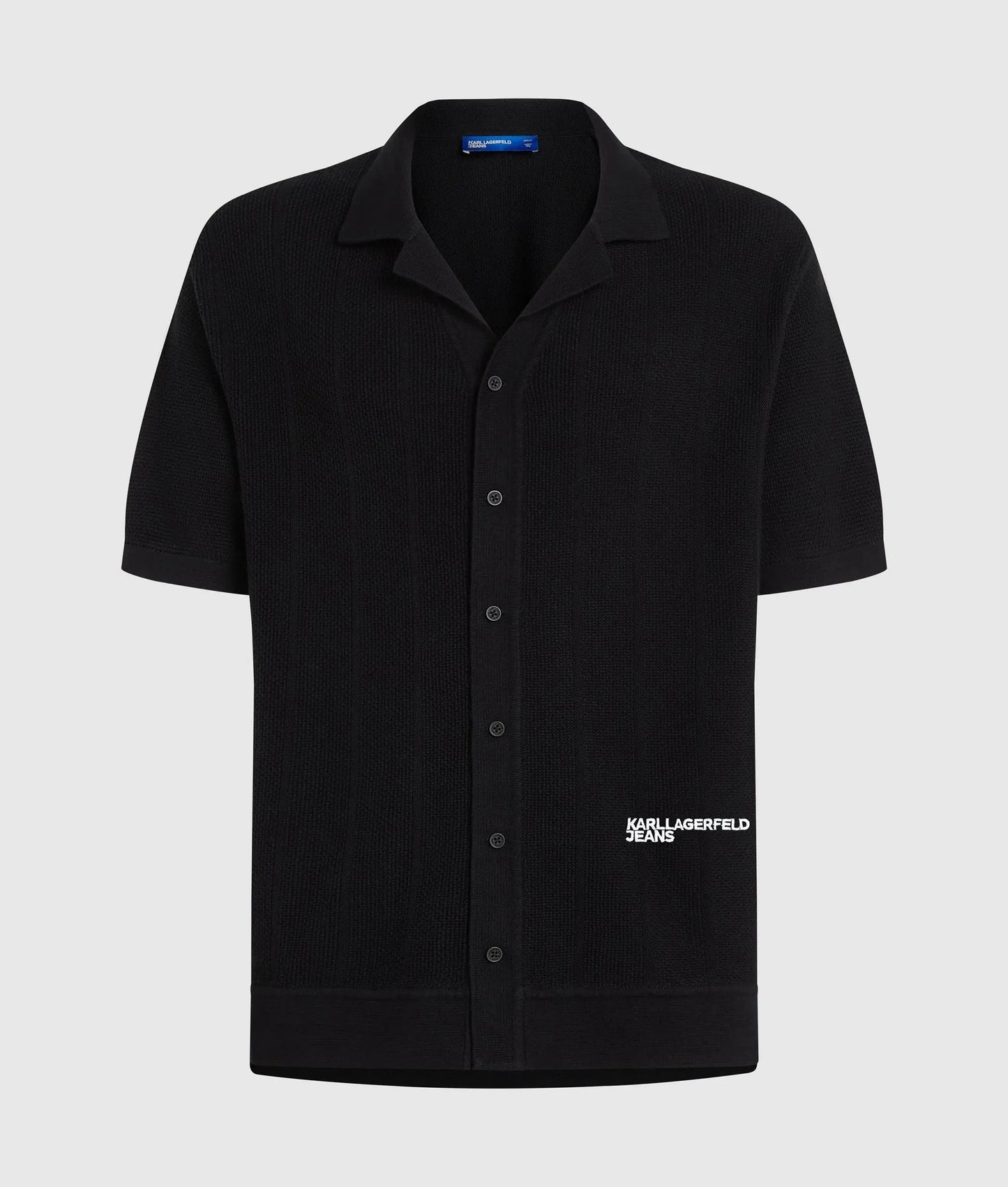 Camicia Karl Lagerfeld Jeans in maglia traforata uomo