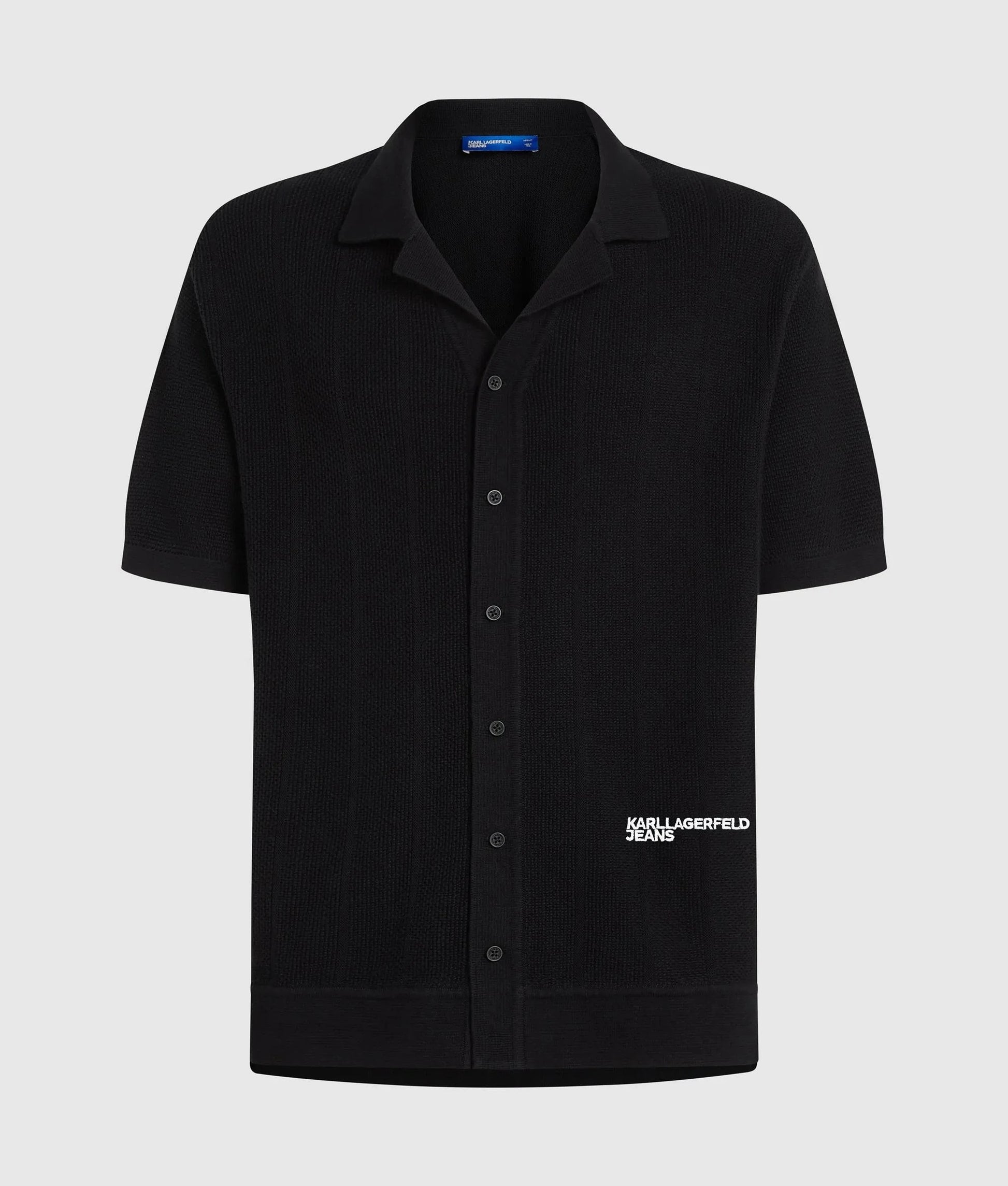 Camicia Karl Lagerfeld Jeans in maglia traforata uomo