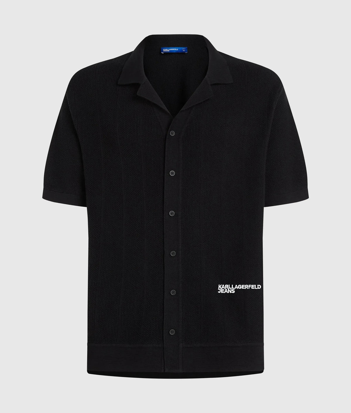 Camicia Karl Lagerfeld Jeans in maglia traforata uomo