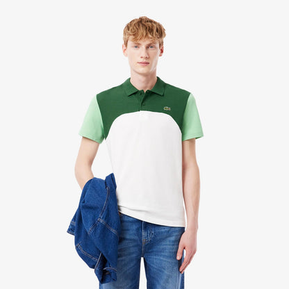Polo Lacoste regular color block uomo