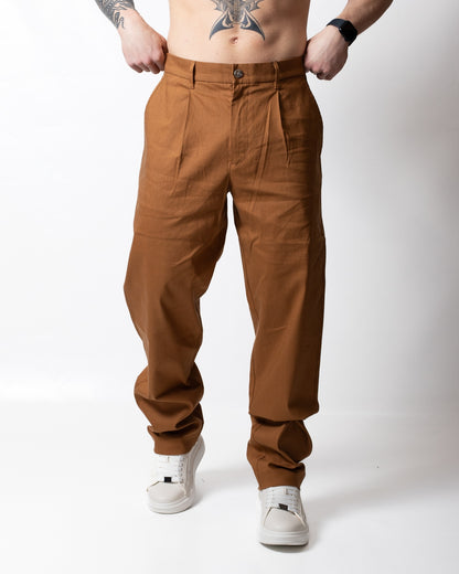 Pantalone Calvin Klein tapered in misto lino uomo