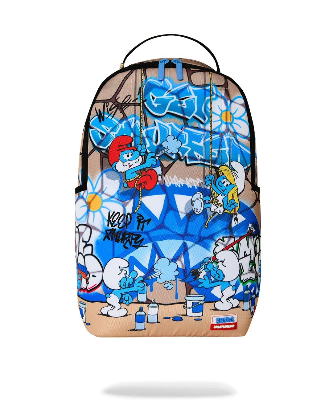 Zaino Sprayground blu SMURFS ART PARTY BACKPACK 